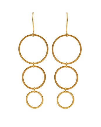 Kolczyki Rhea w złotym kolorze., mdesign