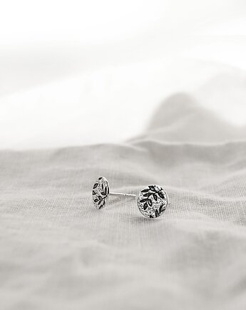 Olive tree - srebrne kolczyki, studio INDIGO