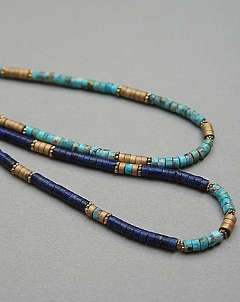 Lapis lazuli vol. 12 choker - Szlachetna kolekcja, KiKa pracownia