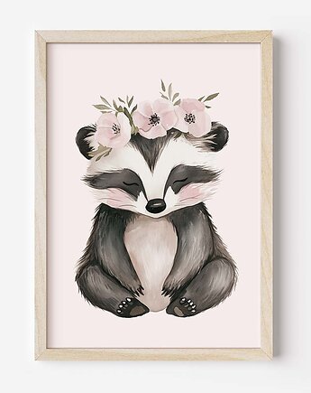 Kolekcja leśne zwierzęta nr 4  Plakaty Na Ścianę Dla Dzieci, Dekoracjan