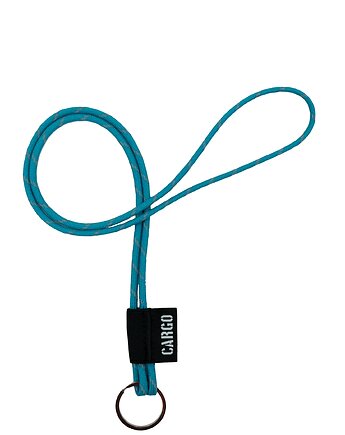 Smycz Paracord NEON TURQUOISE z kółkiem, CARGO by OWEE