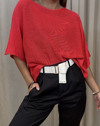 Bawełniany sweter Rosso, SOLO moda