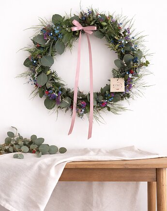 Wianek wiosenny zieleń i suszki, Łąka