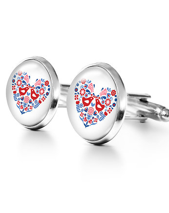 Ptaszki folkowe - spinki do mankietów, yenoo