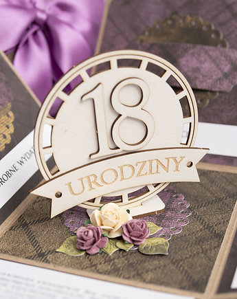 18 urodziny, exploding box, kartka 3d, Papiernik