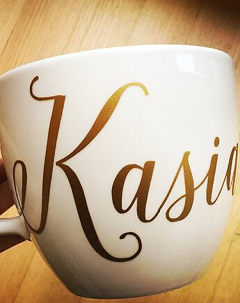 Litrowy kubek z Twoim złotym napisem, ONE MUG A DAY