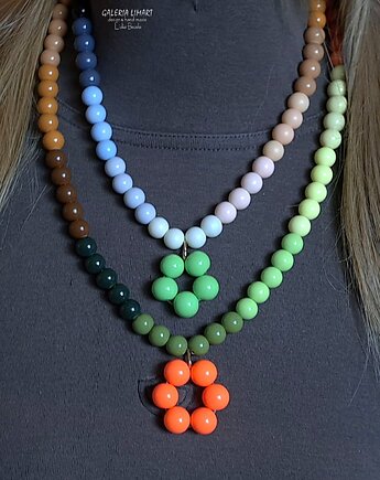 Naszyjniki w stylu Boho bajecznie kolorowy Optymistyczny prezent handmade, Galeria Limart