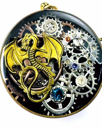 WISIOR - Dragon Golden Beast III - unikatowy prezent, DROBINY CZASU