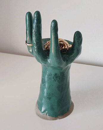 Dłoń ceramiczna zielona, LaKama