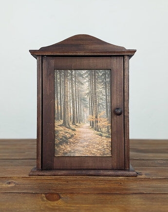 Szafka na klucze - jesienny las, Manufa