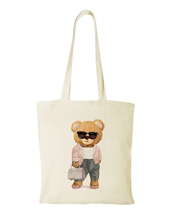 Torba bawełniana "Bear doll working", Fotobloki and decor