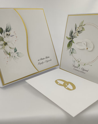 Kartka ślubna z pudełkiem i kopertą, W21, Anna Art and Crafts