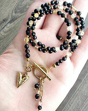 Klasyczny turmalin i cytryn, NESSING handmade