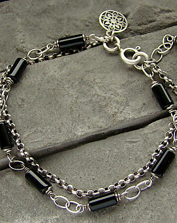 Onyks z rozetą  - bransoletka, RayOfArt