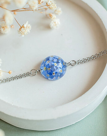 Bransoletka z niezapominajkami, nature gift