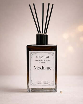 Dyfuzor zapachowy z patyczkami Madame 100 ml  róża jaśmin orient, Oyasumi