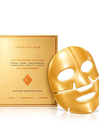 Hydrożelowa antyoksydacyjna maska do twarzy z kolagenem, witaminami C i E - G, CRYSTALLOVE