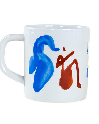 Kubek porcelanowy, duński design, 1998r., Mogens Andersen, Royal Copenhagen, Przetwory design