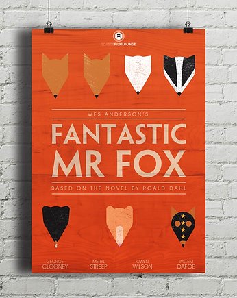 Plakat Fantastic Mr. Fox, minimalmill