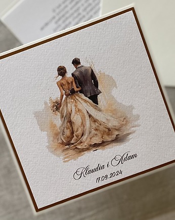 Kartka ślubna z personalizacją, W9a, Anna Art and Crafts