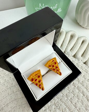 SPINKI DO MANKIETÓW koszuli mankietu pizza kawałek, AKADEMIA STYLU