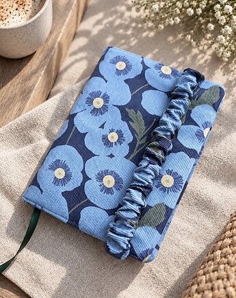 Etui materiałowe na książkę truskawki, sacky bag