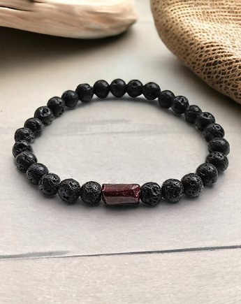 Damska : granat & lawa : energia, ochrona, kaktusia