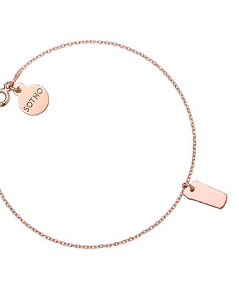 Bransoletka z różowego złota z shakerem, SOTHO