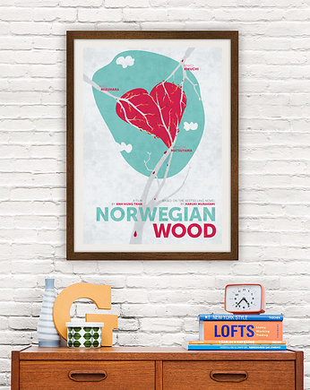 Plakat Norwegian Wood , minimalmill