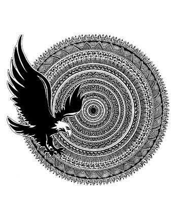Mandala nr 16, Orzeł, reprodukcje, anna marczewska
