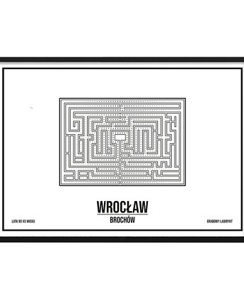 Plakat Wrocław - Brochów - sitodruk, Pracownia Witryna