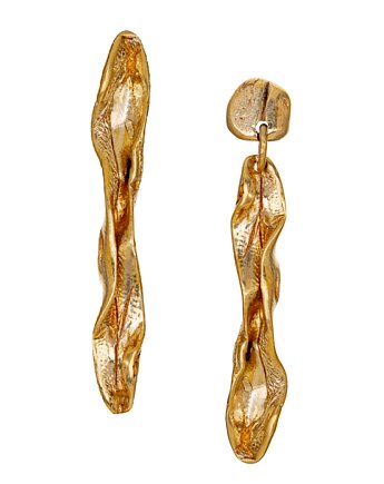 Mosiężne kolczyki Smuga, MaMjewellery