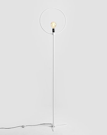 Metalowa lampa podłogowa Bullet Floor - biała industrialna, CustomForm