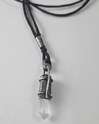 SREBRO Kryształ górski - naszyjnik Q25112, RA