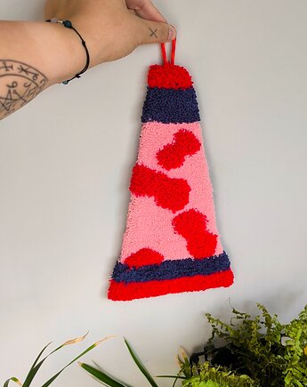 Lampa LAWA punch needle na ścianę, Juna art