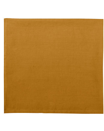 Lniany otulacz MUSZTARDA, pieluszka z lnu 120x120, Nukko Design