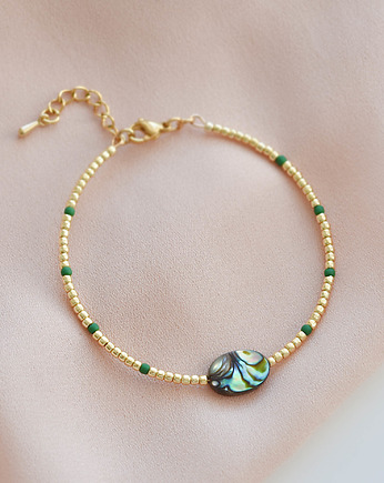 Bransoletka Gypsy z Muszlą Paua, Ilovehandmade