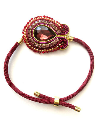 Elegancka sutaszowa bransoletka EVORA, Sylwia Żak