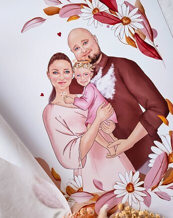 Twój portret rodzinny UPAMIĘTNIAJĄCY z aniołkiem, Mijoszka