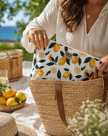 Duża Kosmetyczka Juicy Lemons, Słodkiego Miłego Szycia