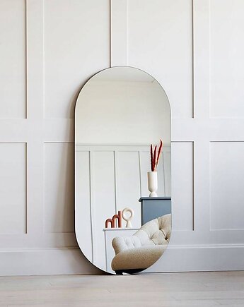 LUSTRO ŁAZIENKOWE OWALNE 80X50 cm ŚCIENNE DUŻE DO GARDEROBY ŁAZIENKI SALON, Lavar home