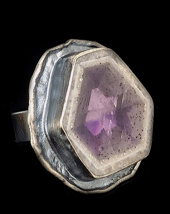 Pierścionek Auralit z ametystem, Pracownia Neores