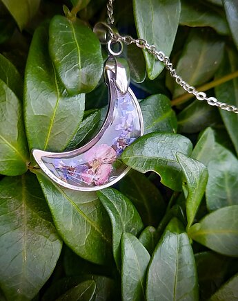 Wisiorek z niezapominajkami, Figa handmade accessories