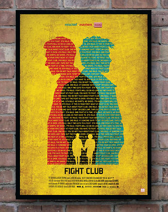 Fight Club - plakat fine art, minimalmill