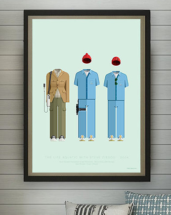 Life Aquatic - Wes Anderson - plakat 50x70 cm, minimalmill