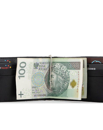 Slim Wallet Portfel z Klipsem na Banknoty i Karty Belveder, OSOBY - Prezent dla Mężczyzny