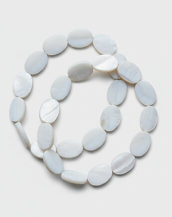 Zestaw białych bransoletek z masy perłowej, All My Jewelry