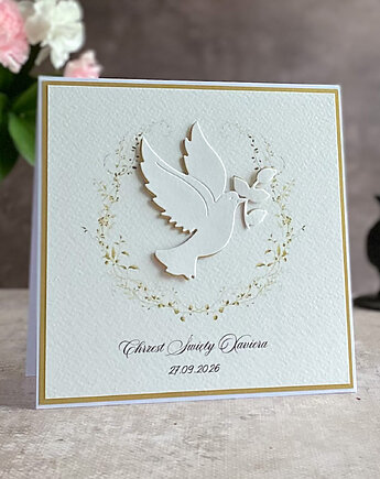 Kartka na chrzest w ozdobnej kopercie, 72c, Anna Art and Crafts