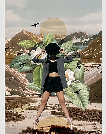 Plakat - Balance II, hint of time collage studio