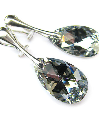 Zwierciadlane klipsy kryształ Swarovski - Lustereczka, Marisella